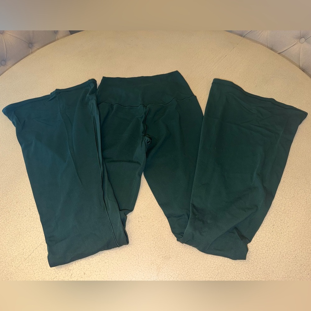 Offline by Aerie High Waisted Flare Legging - Green - Size Medium